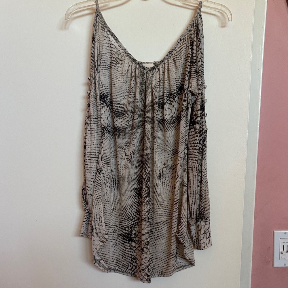 Stylish Snake Print Blouse